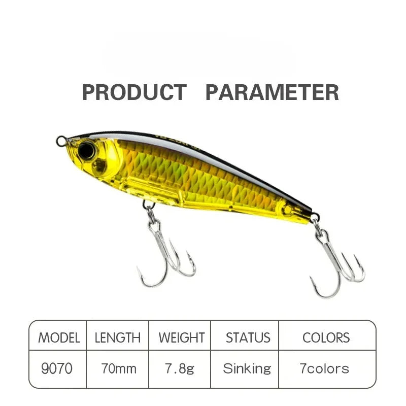 DKSTINYE Inshore Twitch Bait Lure Pencil Minnow For Saltwater Fishing
