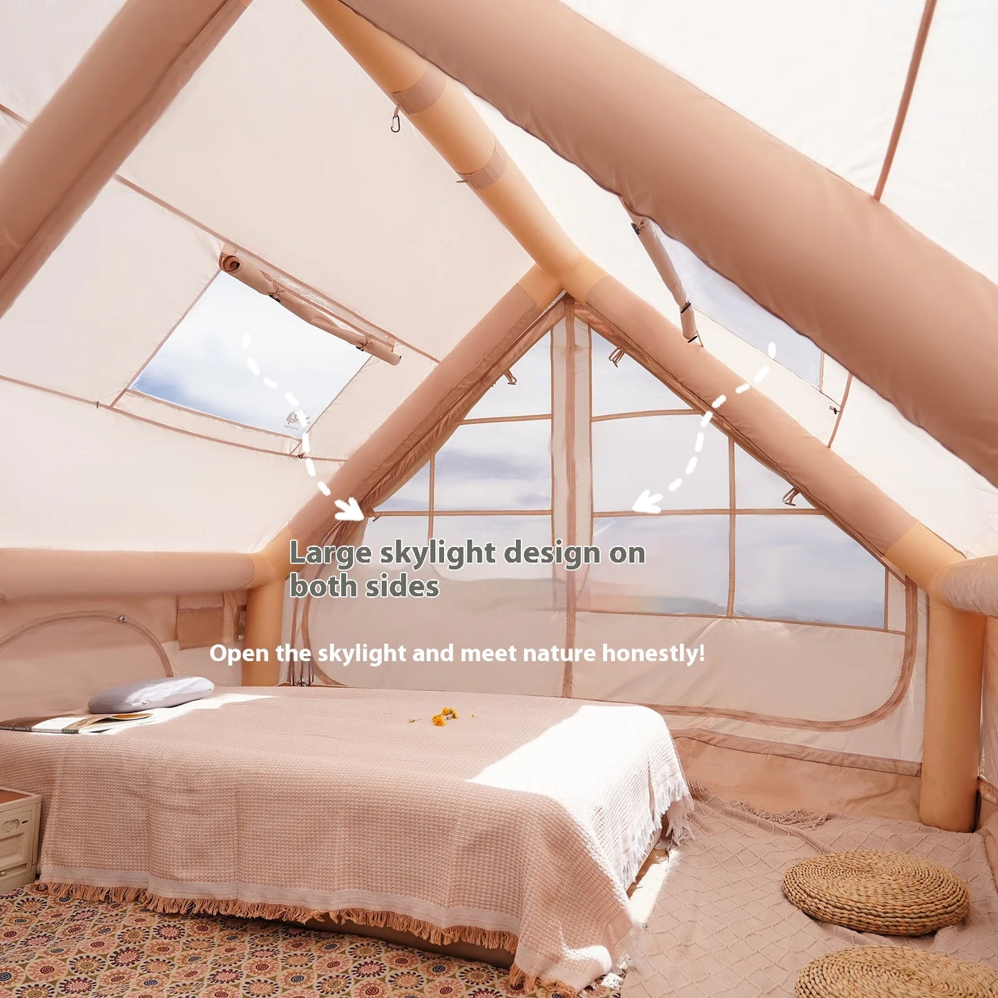 Pakicetus Inflatable Tents For Family Camping 4 To 8 Persons