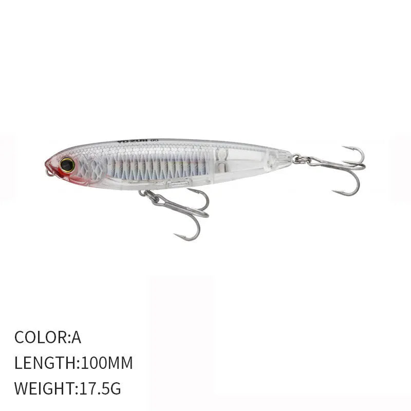 YTYIN Surface Pencil Lure Swimbait Topwater for Bass Trout
