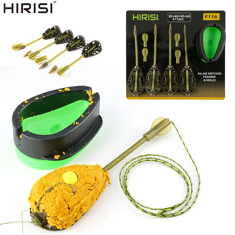 Hirisi Carp Method Feeder Set With Mould Bait Cage