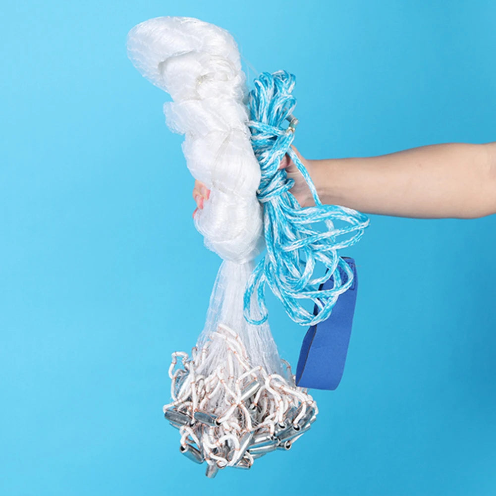 ALLOYSEED Fishing Cast Net Portable Hand Cast Net Pro