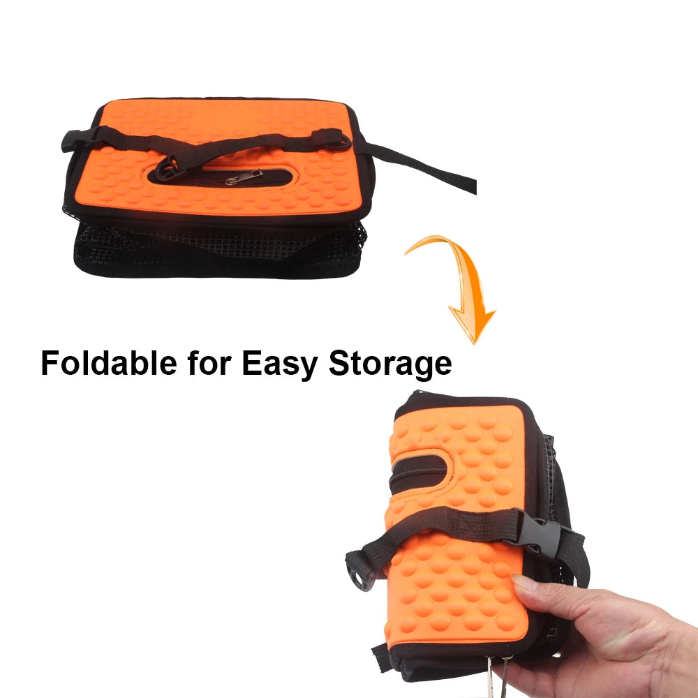Floating Fish Basket Collapsible Minnow Bucket Portable Mesh For Catching Fish