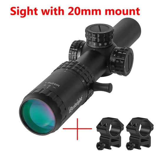 Bestsight 1-5X24 Tactical Rifle Scope Illuminated Reticle