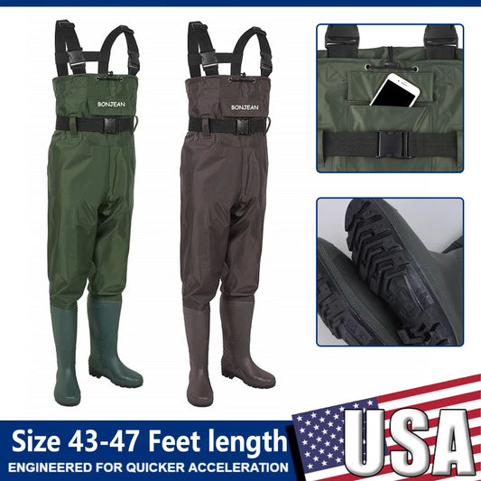 Waterproof Fishing Waders With Boots Durable Overalls Kit For Men Women