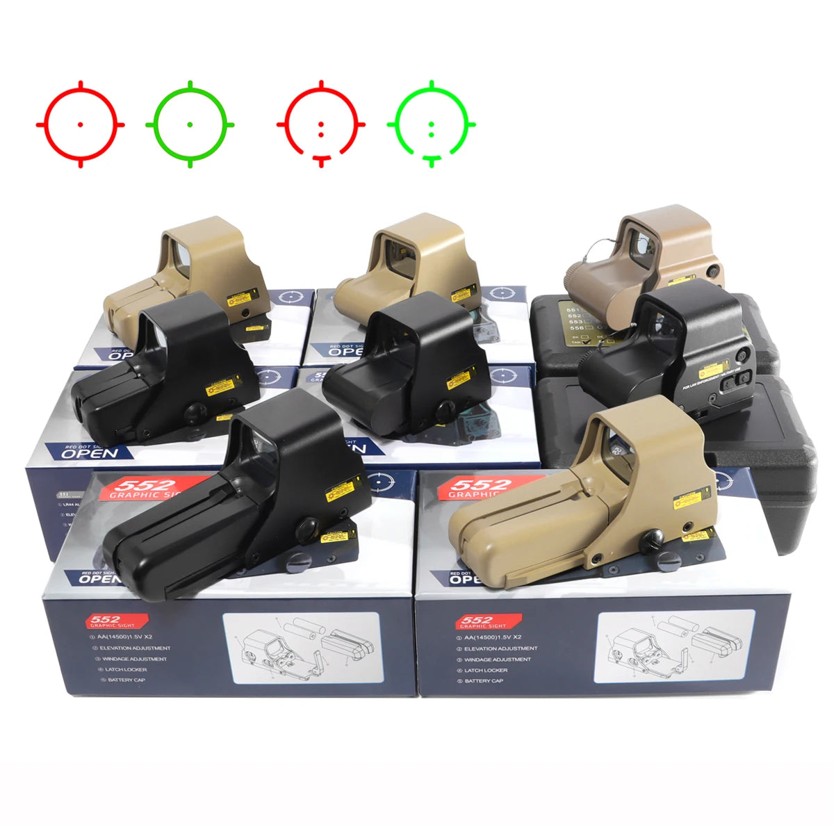 Bestsight Holographic Reflex Sight for Rifle Scope Mounts