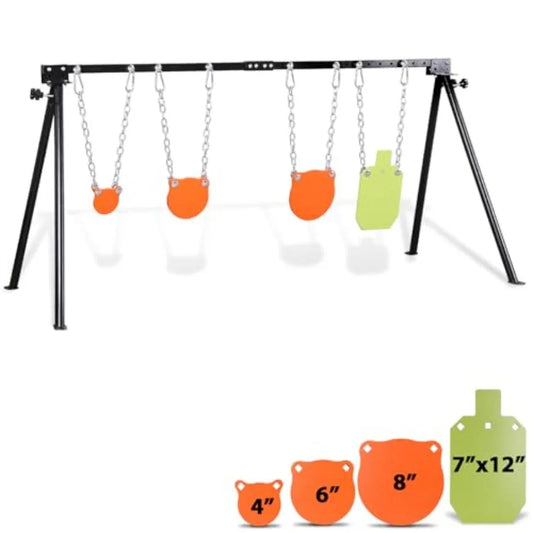High-Concerned AR500 Steel Targets Stand Kit for Rifle Pistol Training