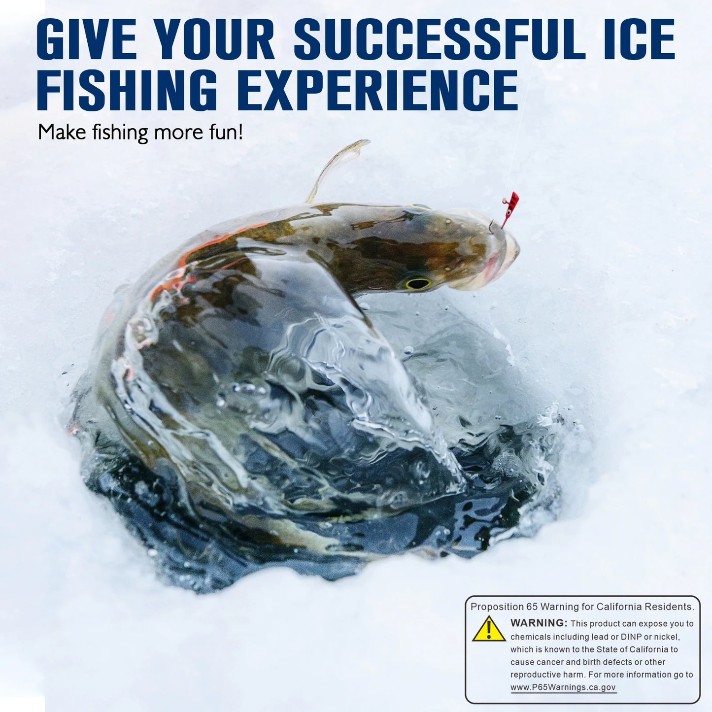 DOVESUN 93Pcs Ice Fishing Jigs Kit Glow in the Dark