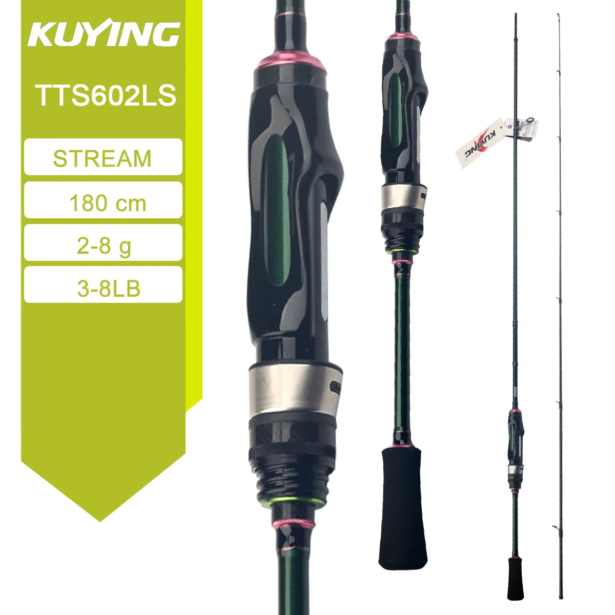 KUYING TETON Stream Rod Fast Action 6-10 Lb 0.3-8 G