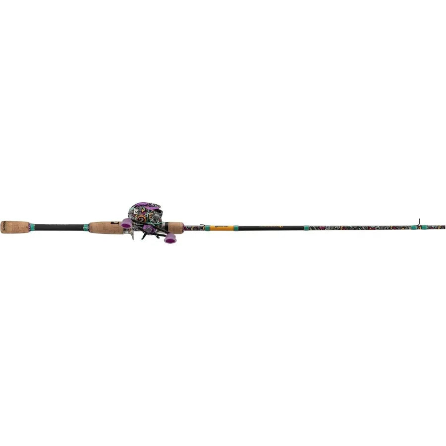 XMSJ Krazy 3 Baitcast Combo IM7 Graphite Rod And Reel