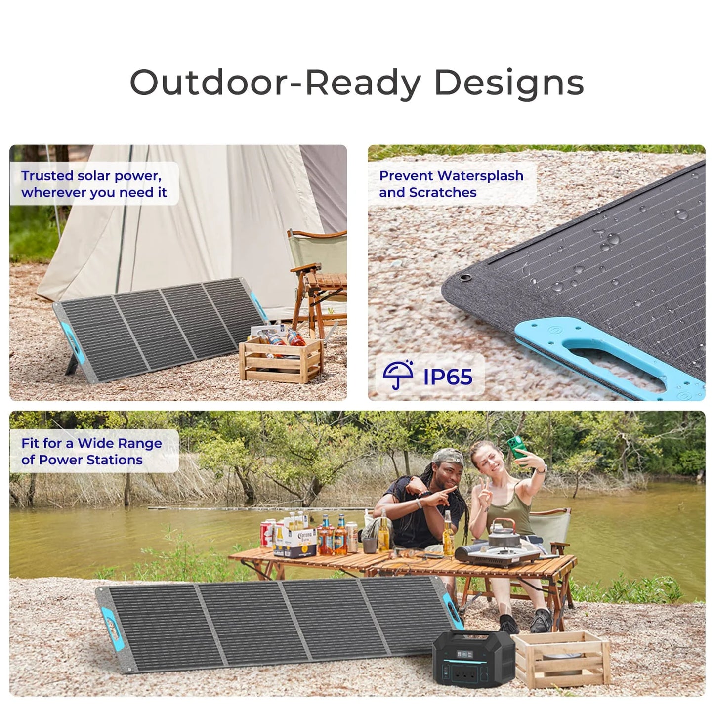 Renogy 200W Portable Solar Panel IP65 Foldable Charger for RV Camping