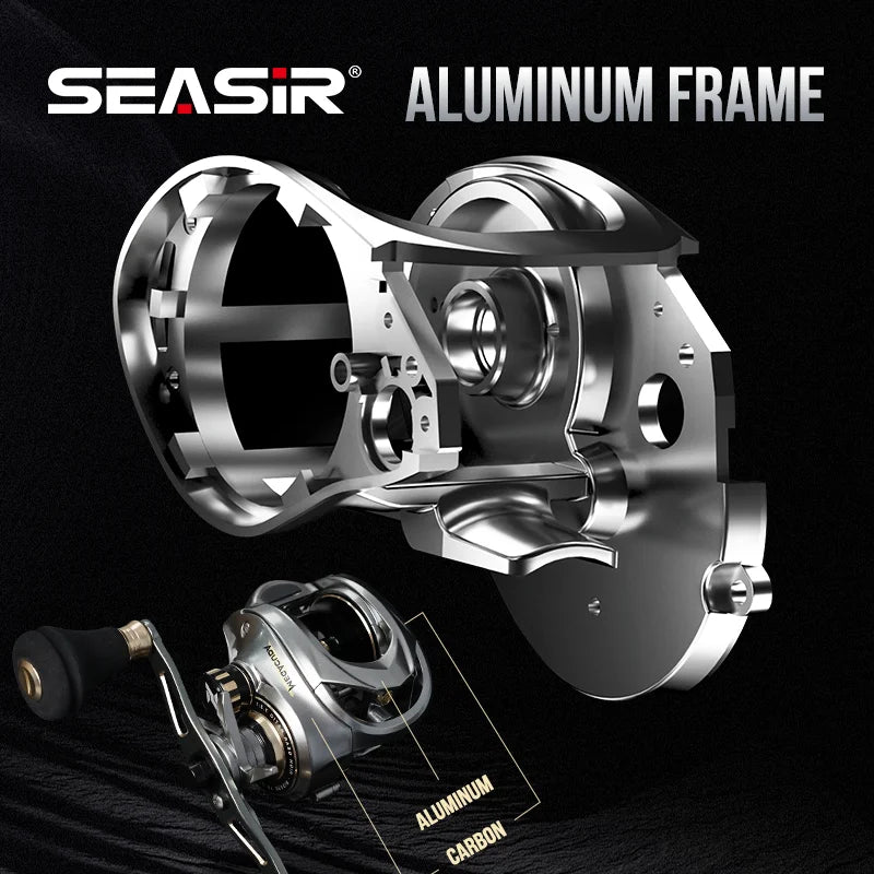 Seasir Megacuda Baitcasting Reel 15Kg Drag Deep Spool 6to1