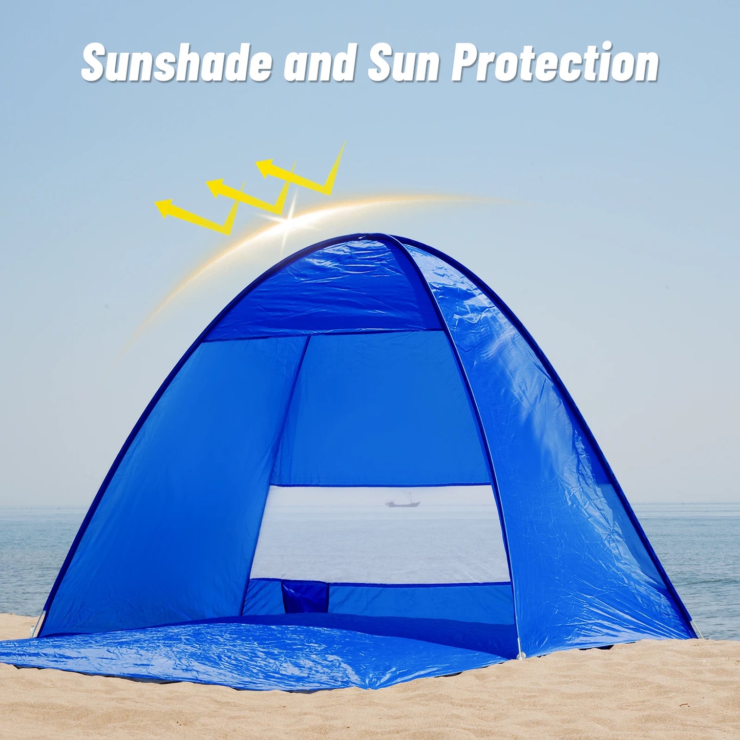 Pakicetus Pop Up Beach Tent With Handbag Compact Folding Design