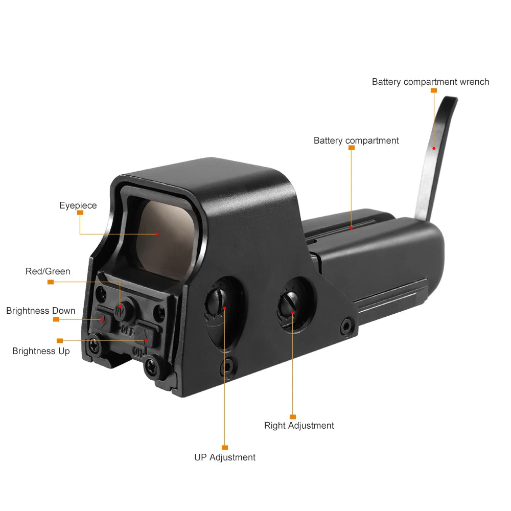 Bestsight Holographic Reflex Sight for Rifle Scope Mounts