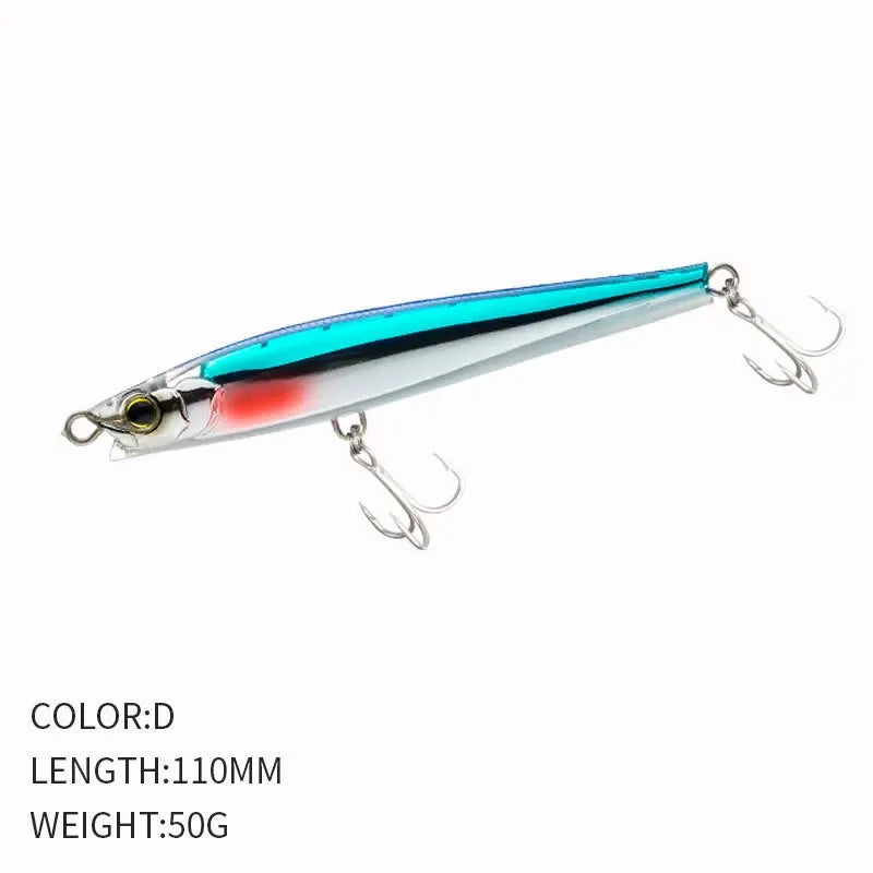 YTYIN Bass Lure Sinking Minnow Pencil Saltwater Bait