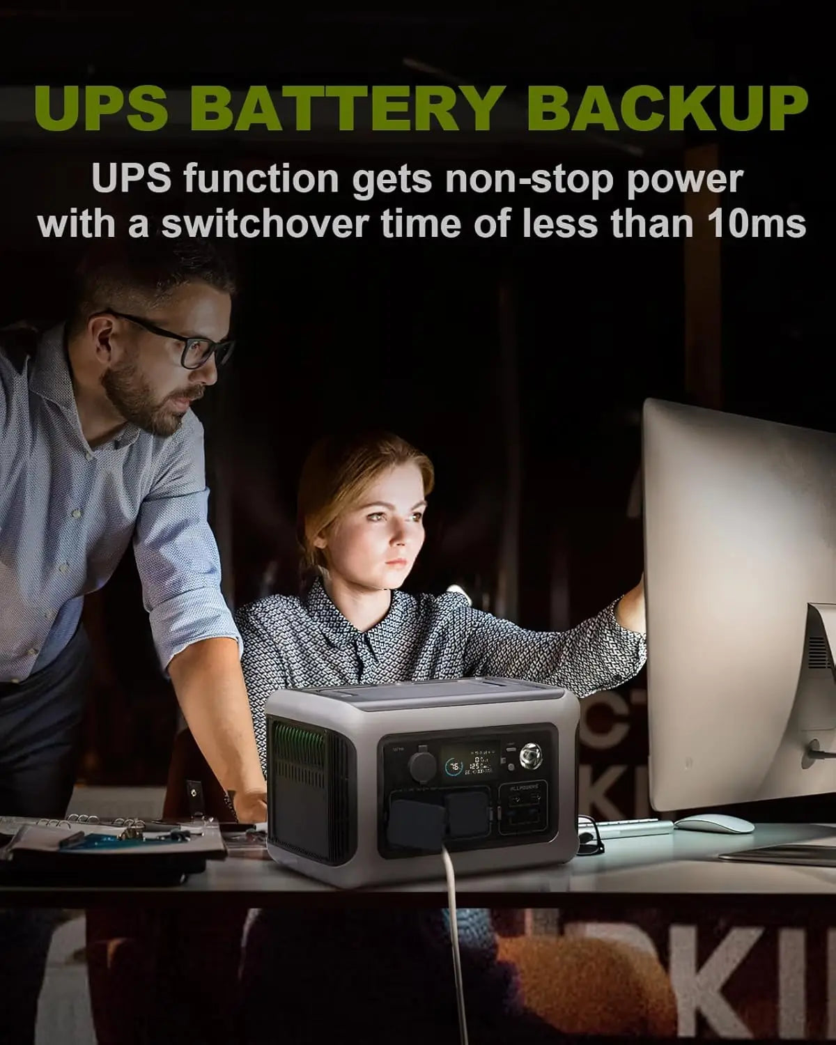 ALLPOWERS R600 Solar Generator 600W 299Wh LiFePO4 Portable