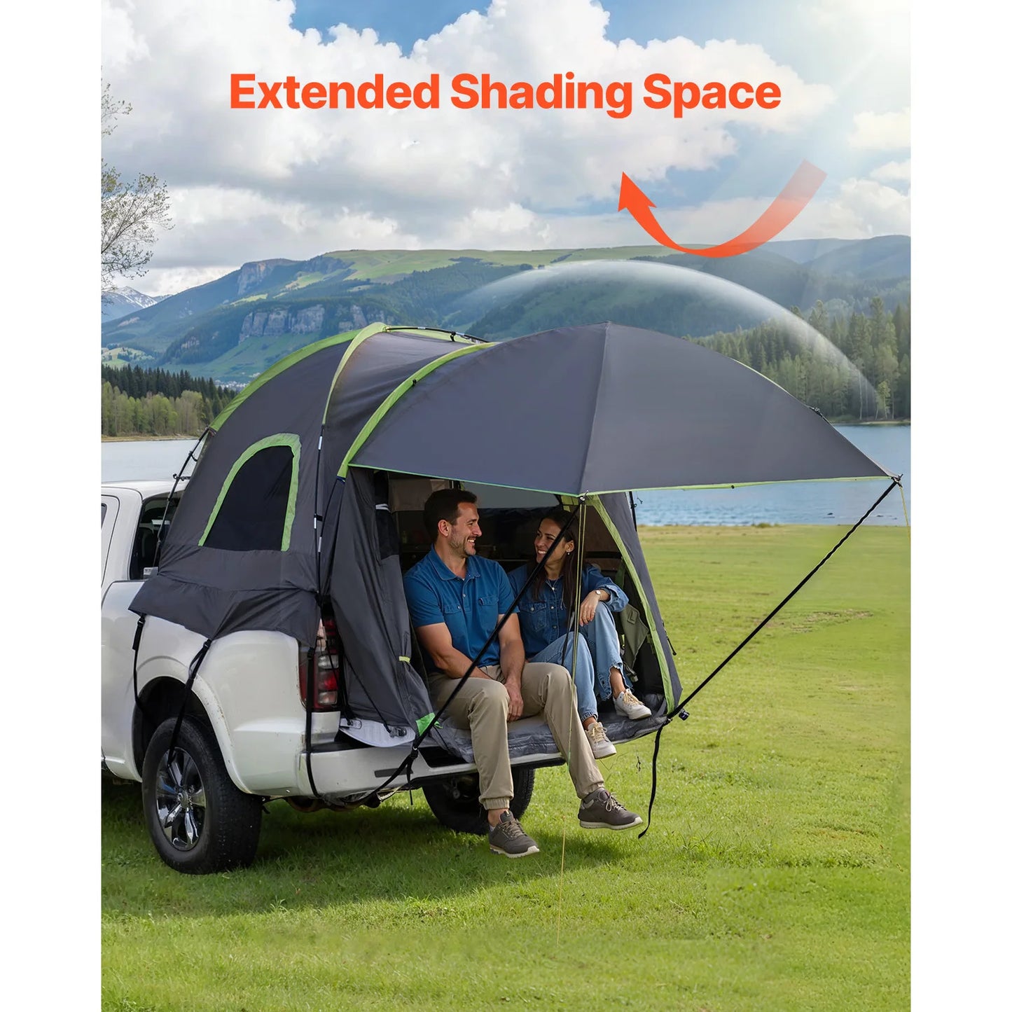 SucceBuy Pickup Truck Tent Camping Waterproof PU2000