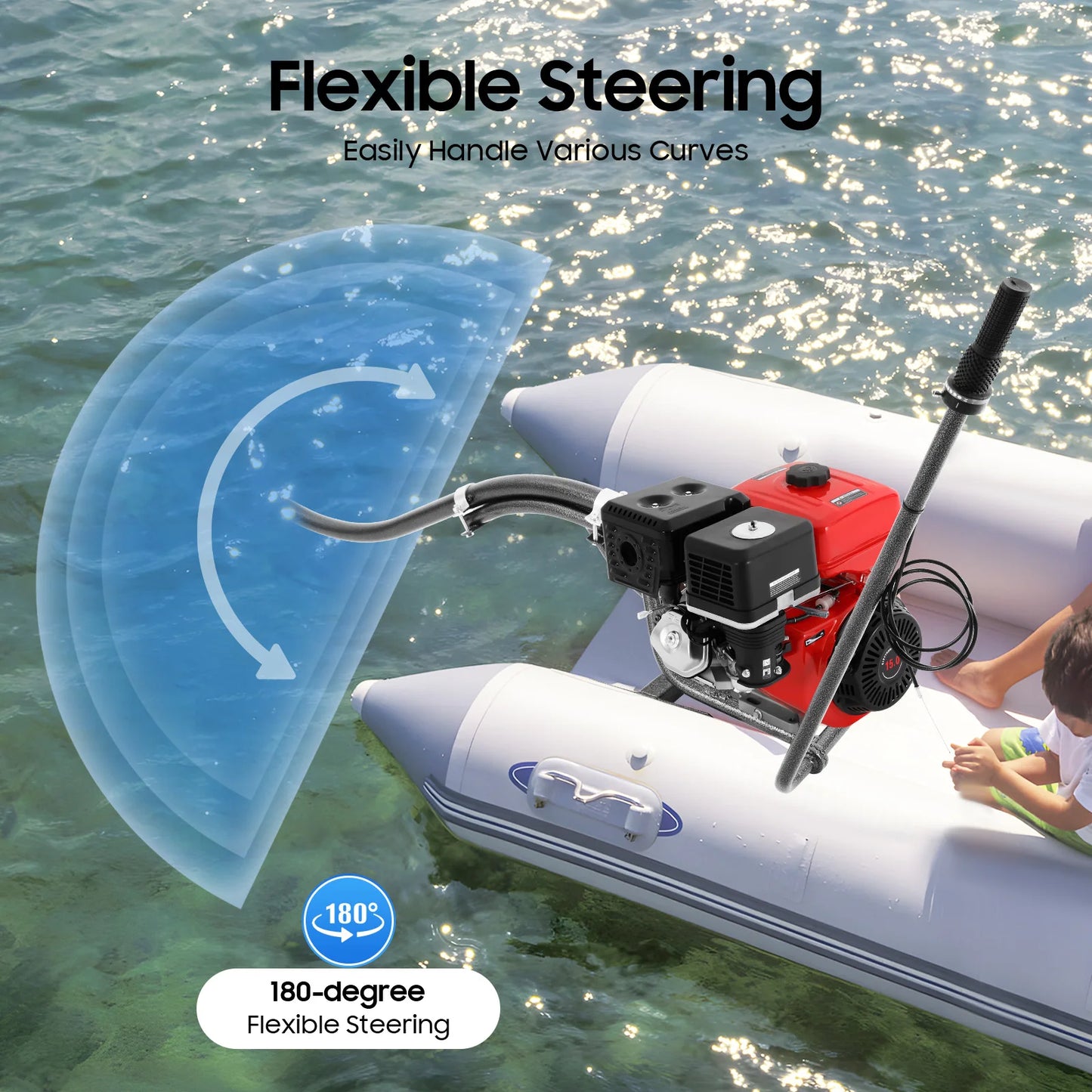 Four-Stroke Outboard Motor 9.0kW 3600rpm for Small Boats