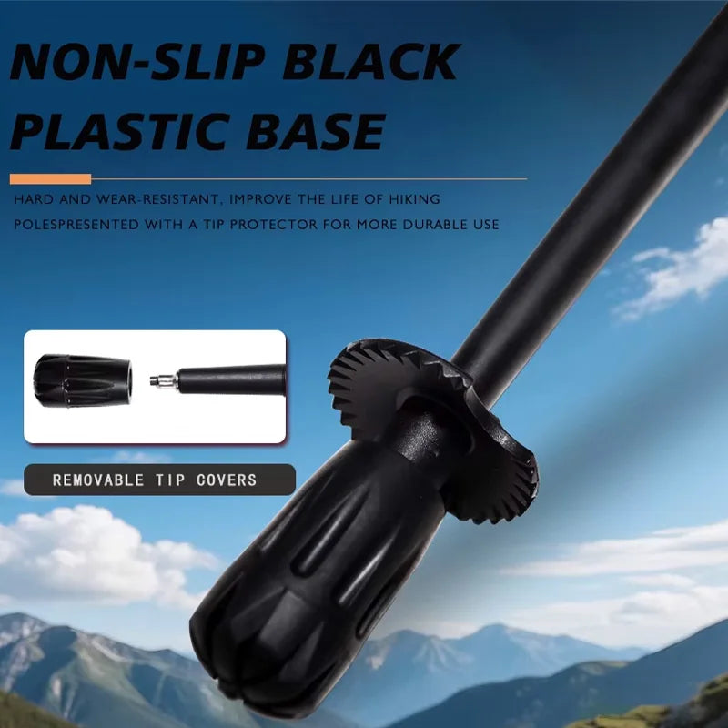 OKHEALING Ultra-Light Foldable Carbon Fiber Trekking Poles