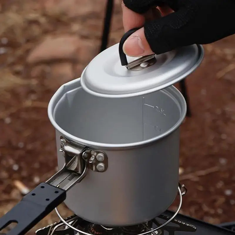 Electric Outdoor Camping Pot Aluminum Alloy With Handle