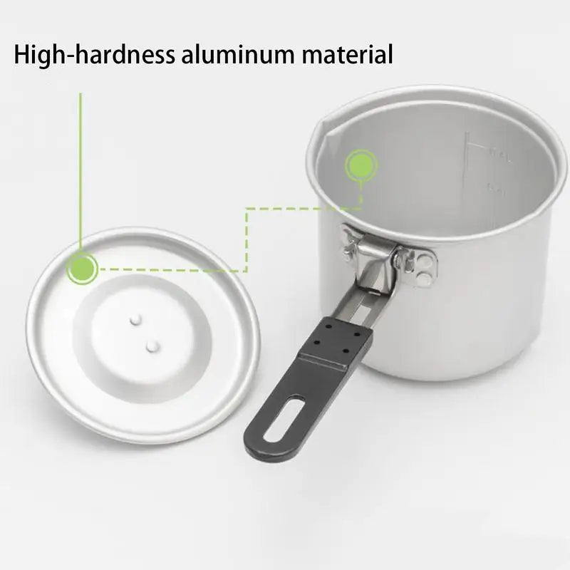 Electric Outdoor Camping Pot Aluminum Alloy With Handle