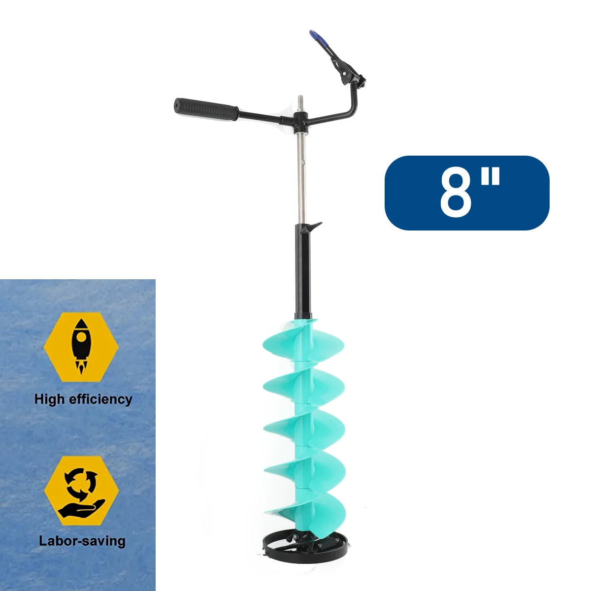 Electric Ice Auger Drill Bit With Positioner Extension Rod