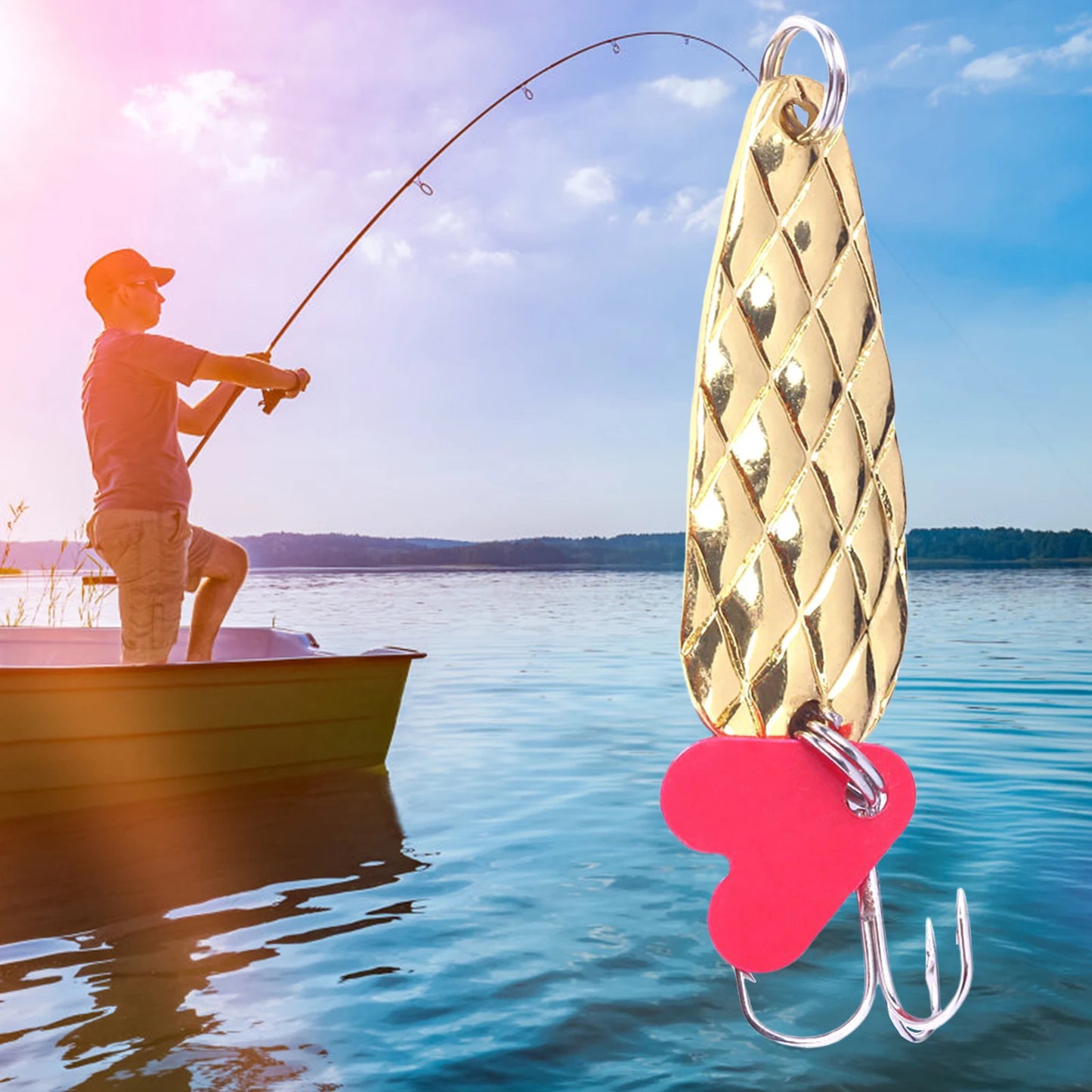 Metal Spoons Lures Rotating Vibration Fishing Bait For Trout