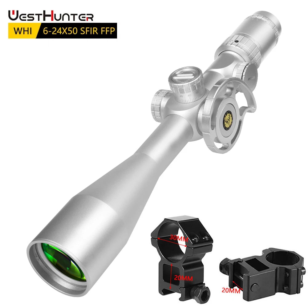 WestHunter WHI 6-24X50 SFIR First Focal Plane Riflescope