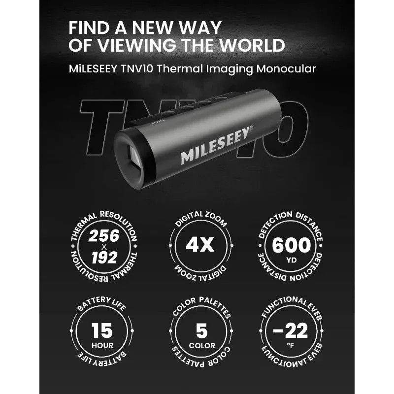 XMSJ T-Recon Hunter Thermal Monocular 256x192 25 Hz TNV10
