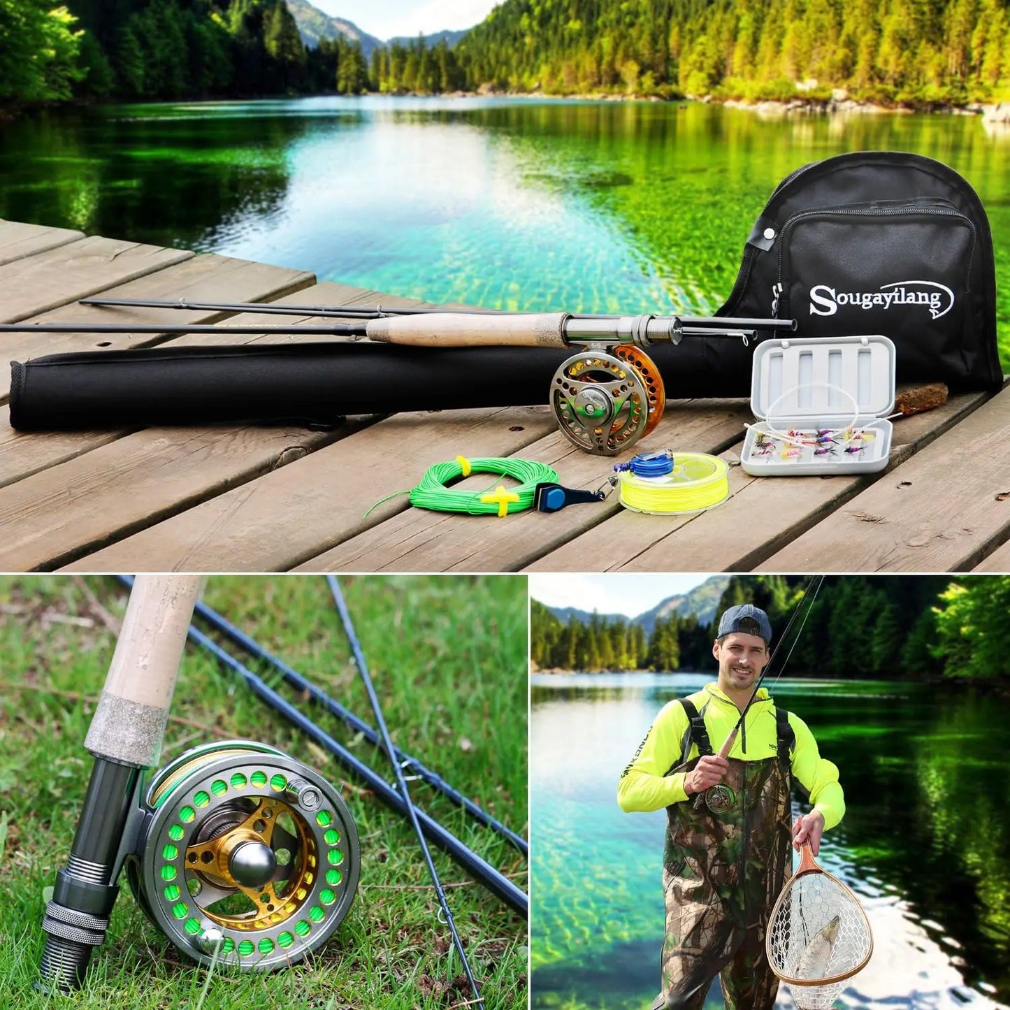 Lightweight Fly Fishing Rod and CNC Aluminum Alloy Reel