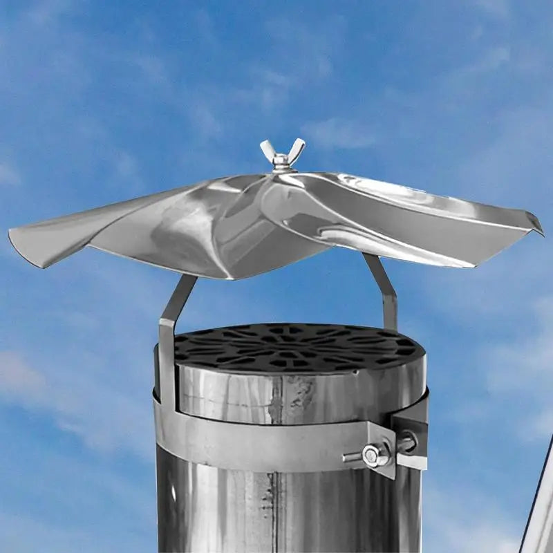 Stainless Steel Wood Stove Chimney Cap for Camping Outdoor Roof Vent