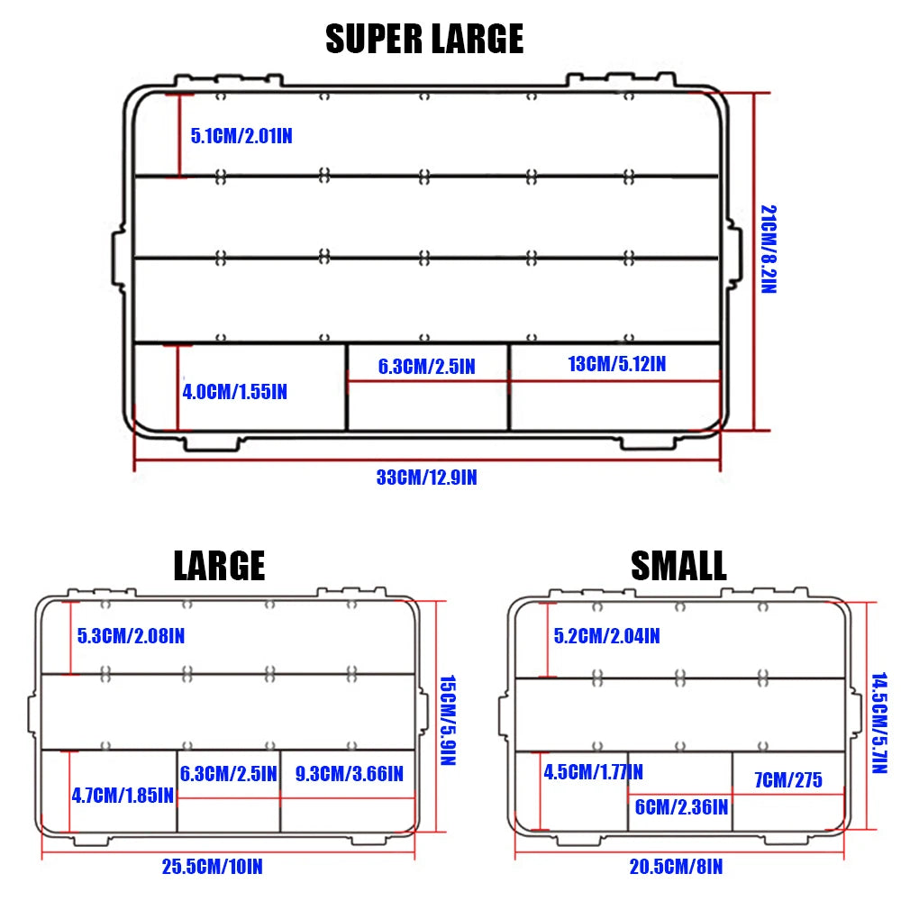 SAMOLLA Fishing Tackle Waterproof Box For Lure Storage And Hooks