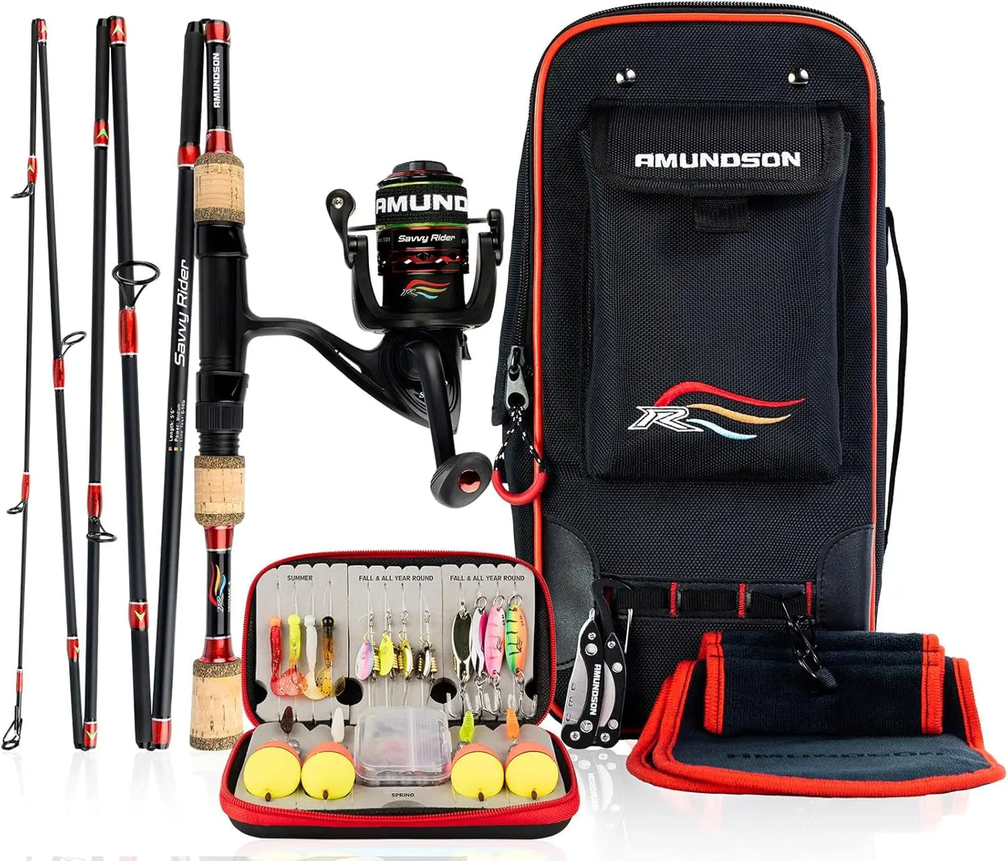 Automatic Quick Setup Fishing Combo With PreTied Lures