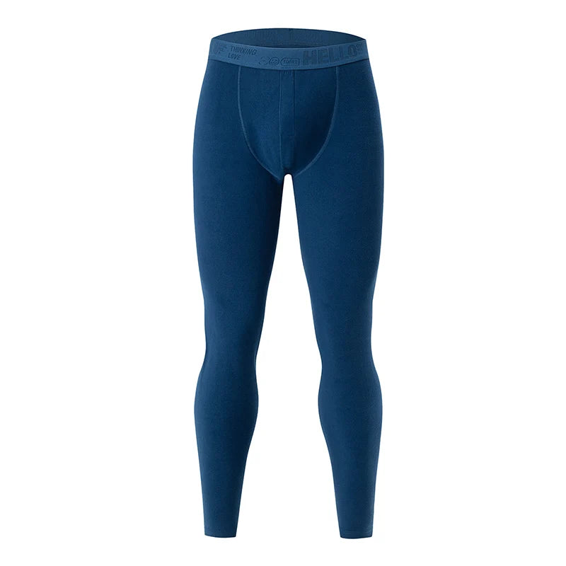Zhejiang Men's Warm Knit Polyester Pants Slim Fit Autumn Winter
