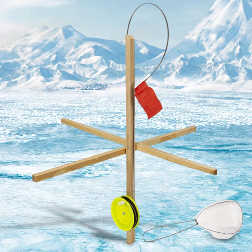 Hign-concerned Ice Fishing Tip Up Set With Spoon Net
