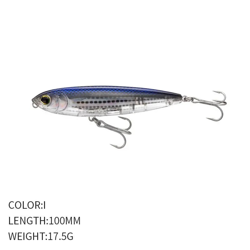 YTYIN Surface Pencil Lure Swimbait Topwater for Bass Trout