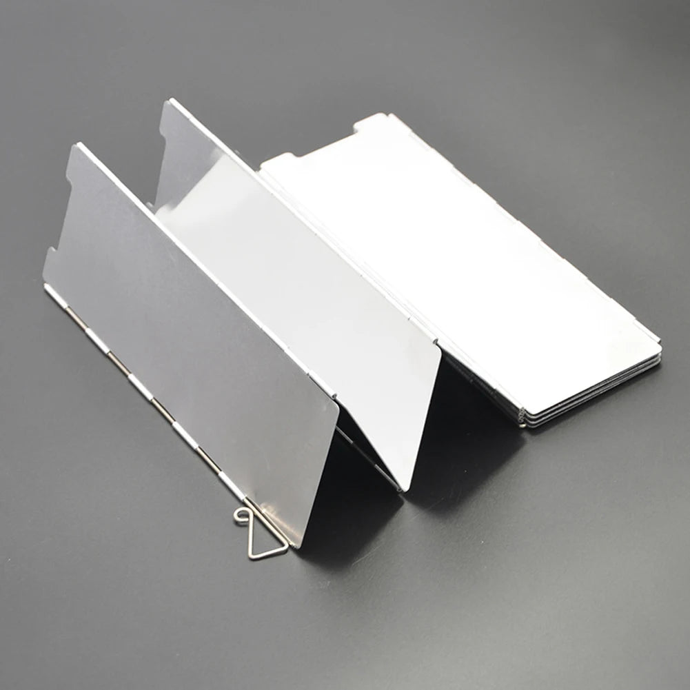 Aluminum Foldable Wind Shield For Gas Stove Outdoor Use