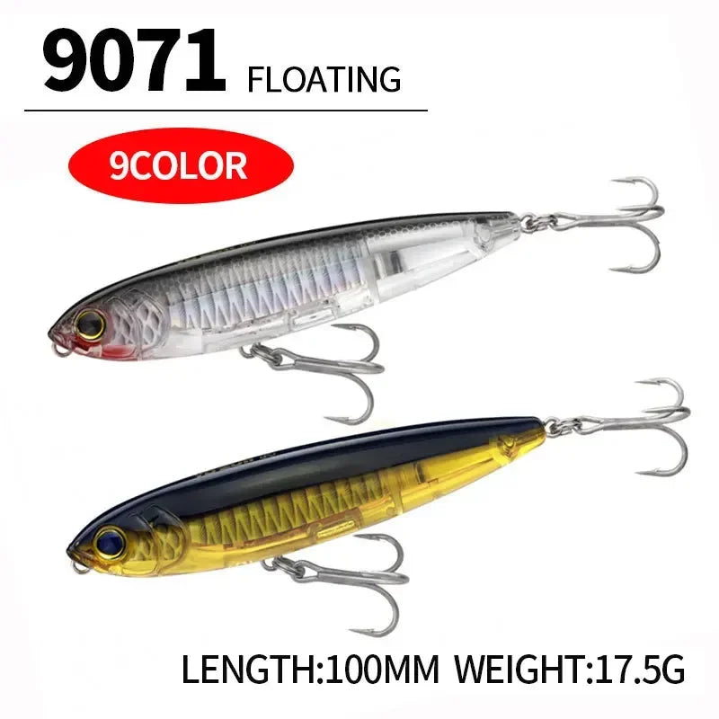YTYIN Surface Pencil Lure Swimbait Topwater for Bass Trout