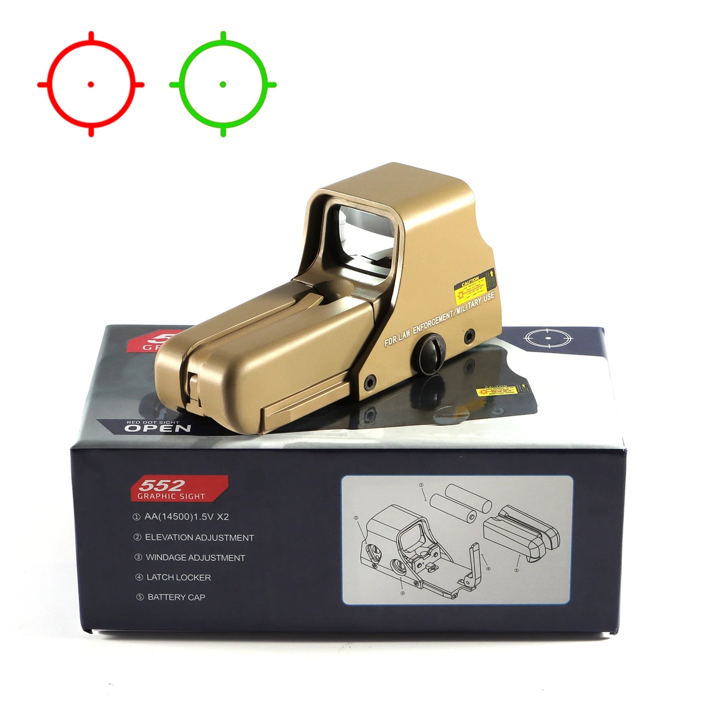 Bestsight Holographic Reflex Sight for Rifle Scope Mounts