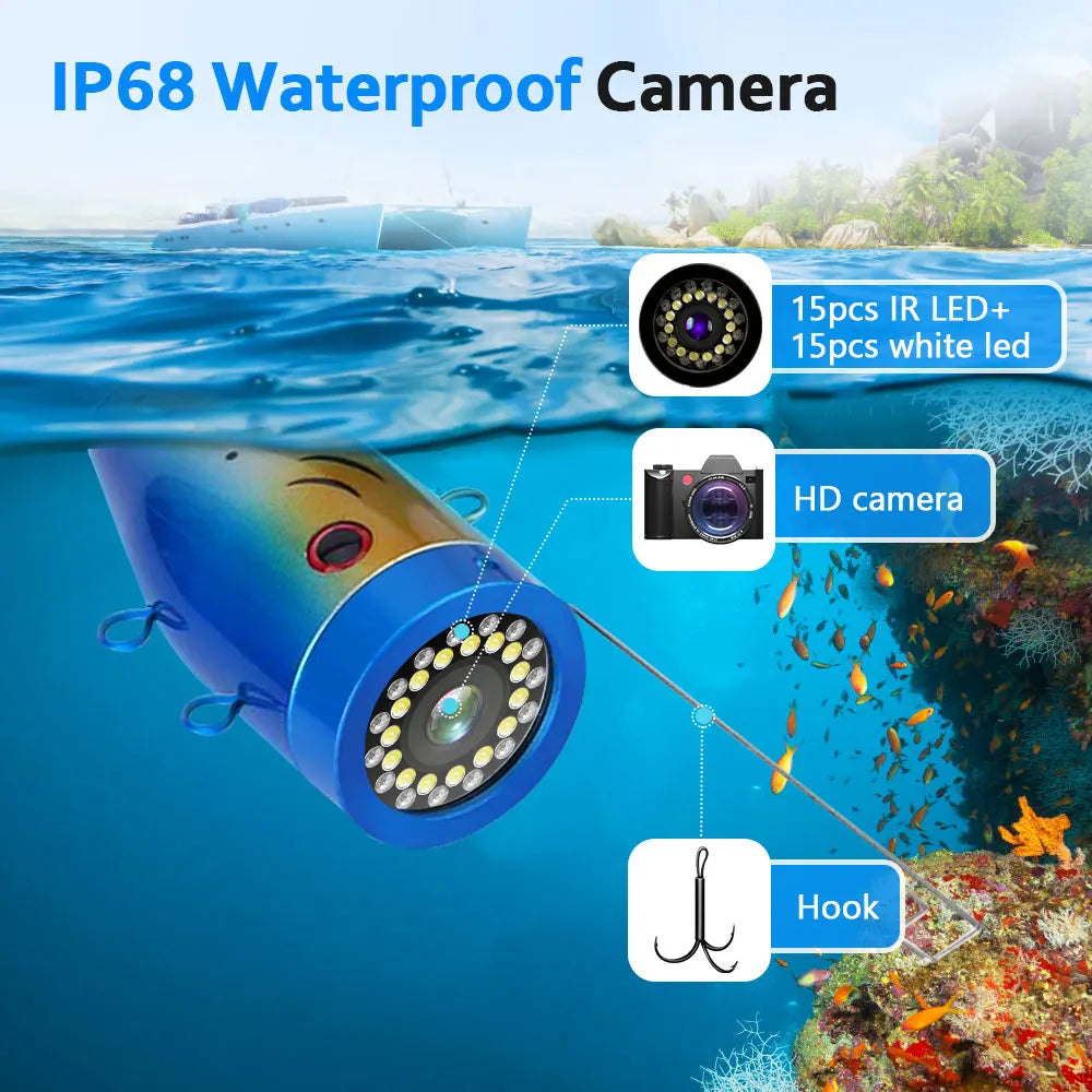 Mountain One Underwater Fishing Camera 1000TVL with LEDs