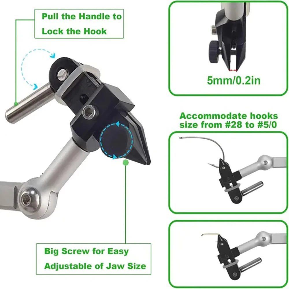 Aventik 360 Rotary Fly Tying Vise With Carbon Steel Jaws