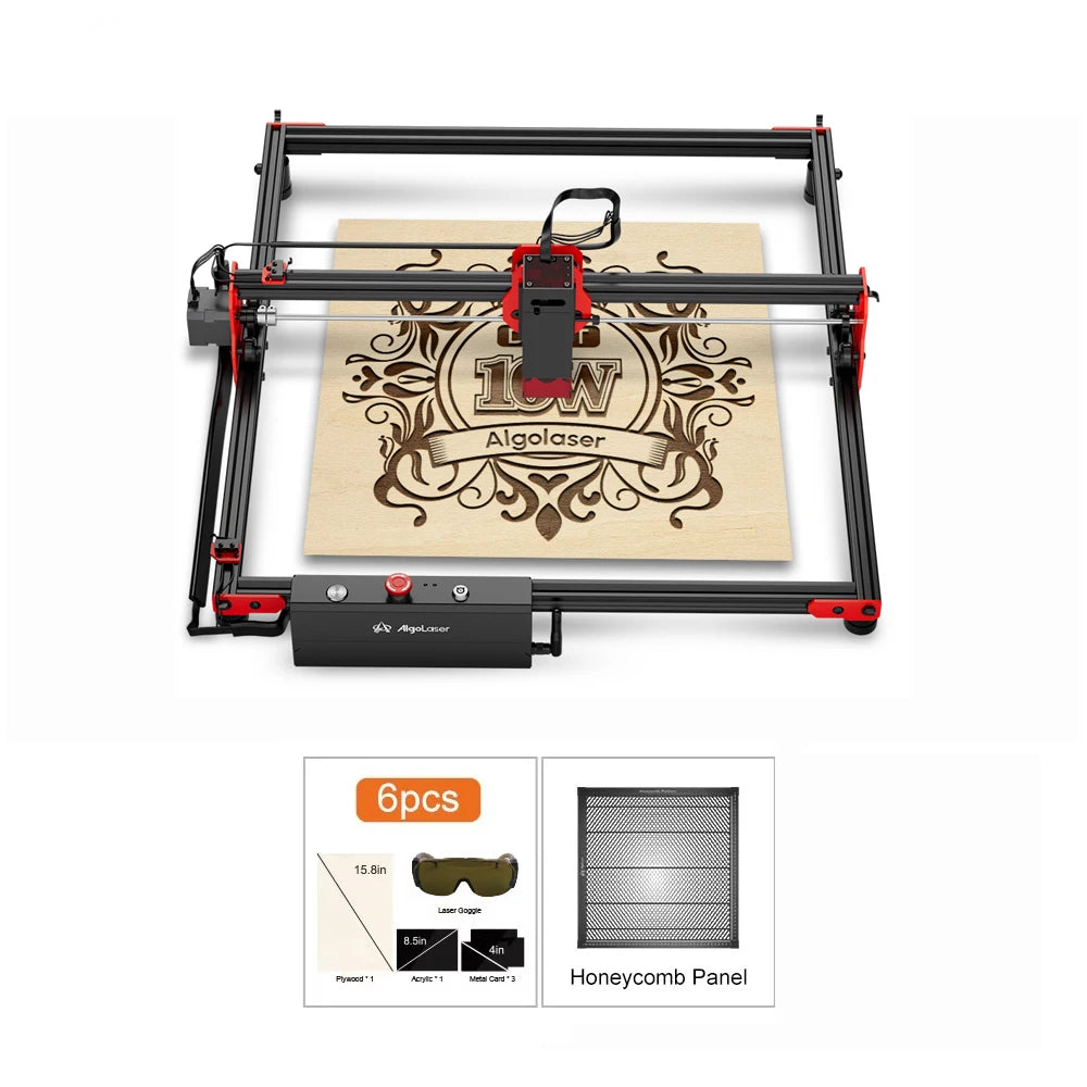 AlgoLaser 10W Laser Engraver DIY Kit CNC Cutter with Extensions