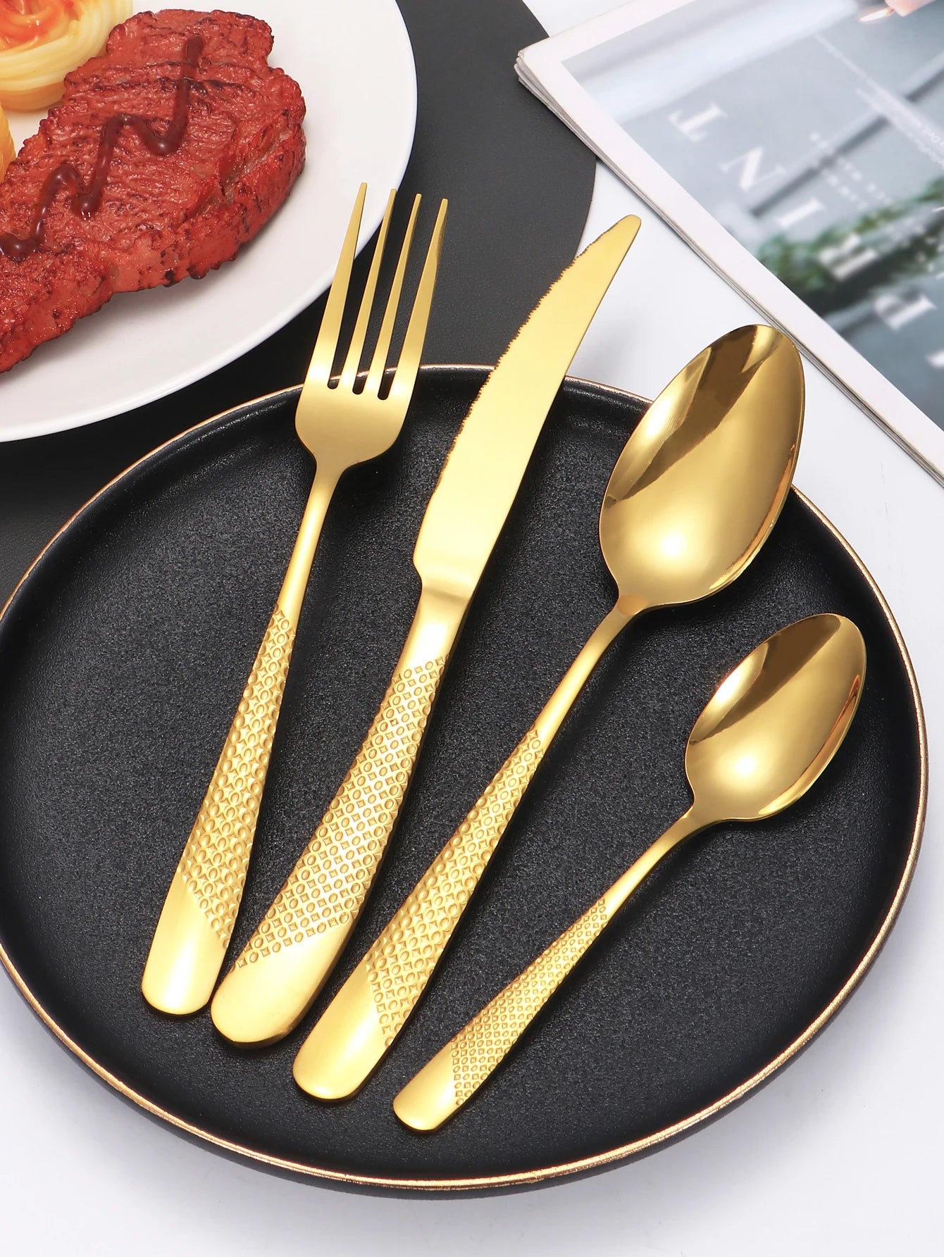 Choice Star Diamond 24pc Stainless Steel Flatware Set