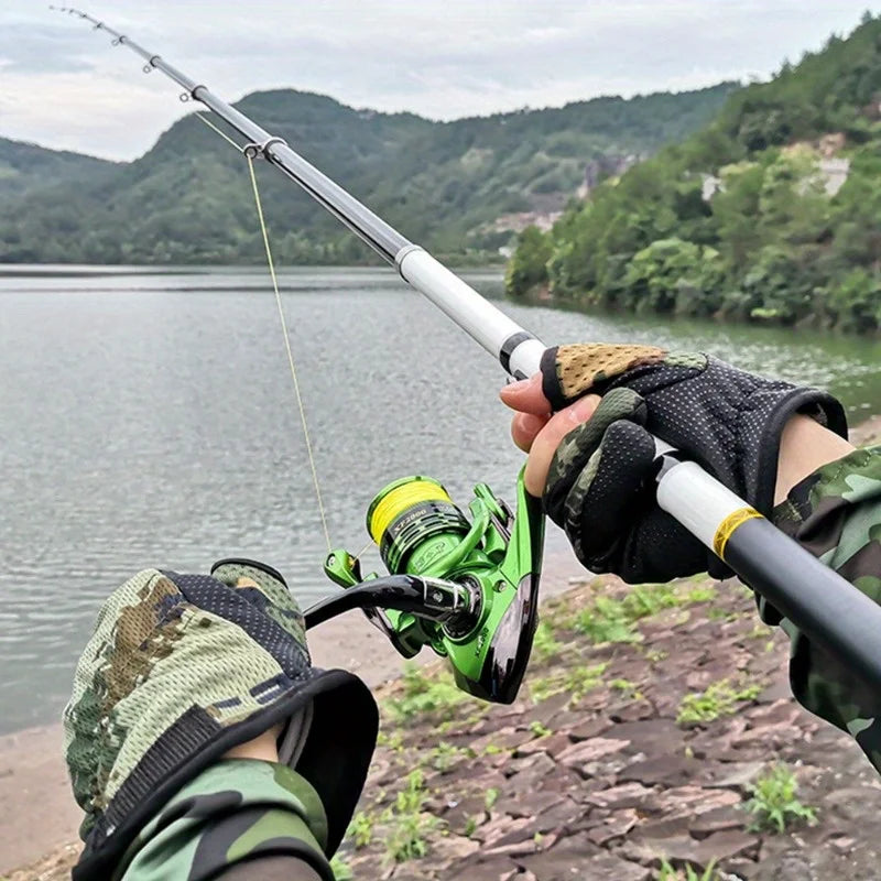 FridayInFishing Telescopic Adjustable Spinning Rod for Saltwater and Freshwater