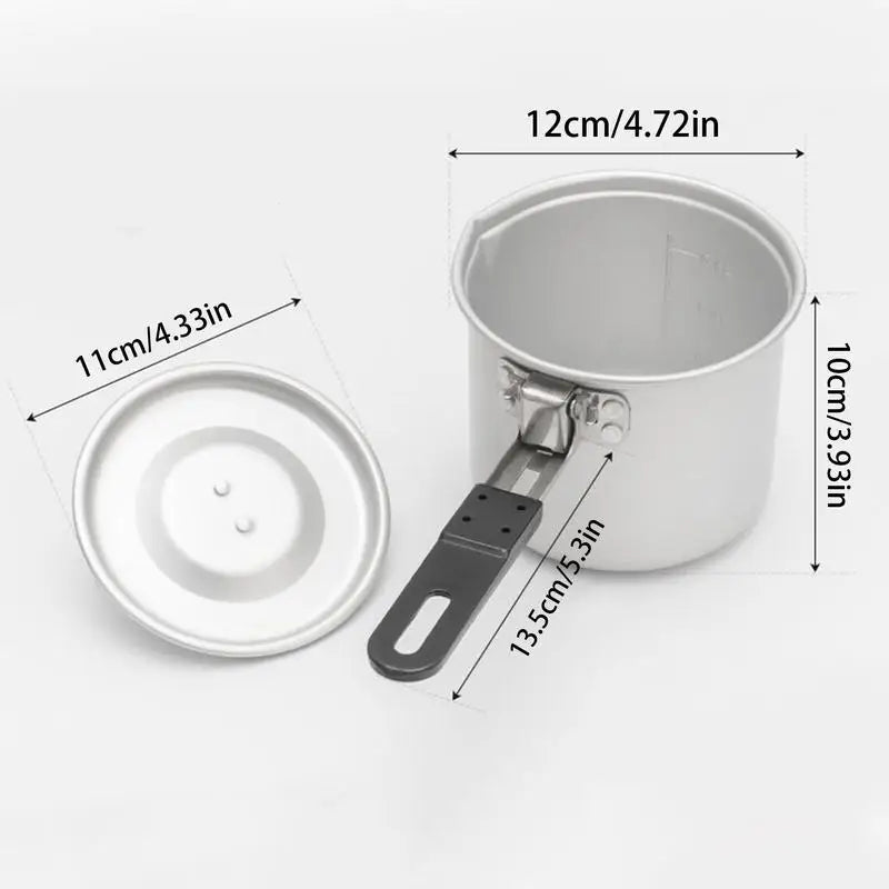 Electric Outdoor Camping Pot Aluminum Alloy With Handle
