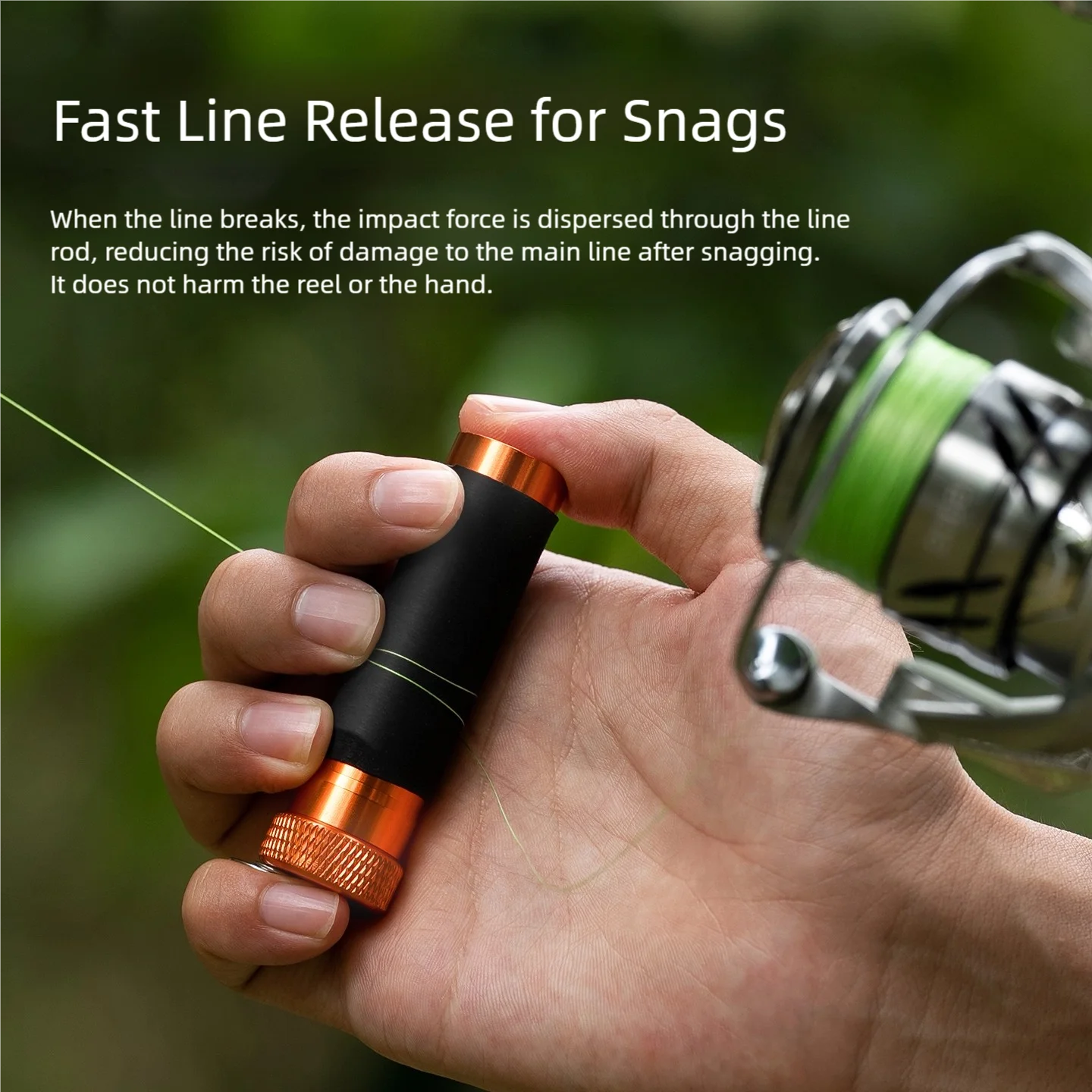 LINNHUE Line Pull Rod Aluminum Alloy Fishing Tool Anti Slip
