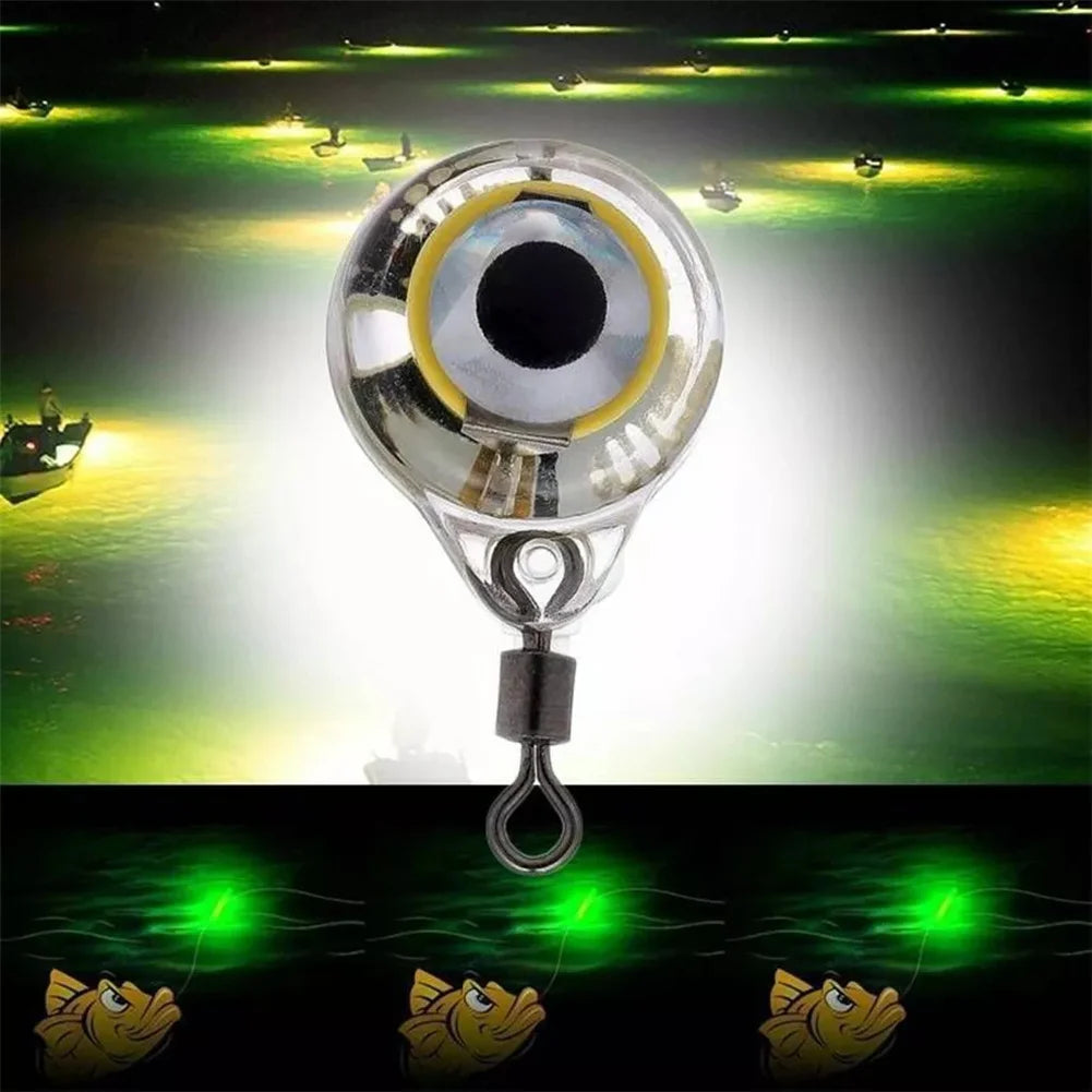 Mini LED Deep Drop Fishing Lure Luminous Underwater Eye Shape