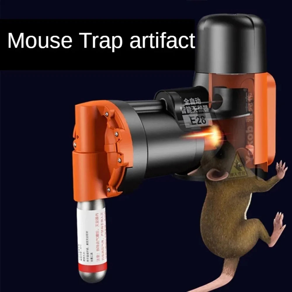 2025 Smart Automatic Humane Non-Toxic Rat and Mouse Trap Kit Rat Mouse Multi-catch Trap Machine CO2 Cylinders Humane Non-toxic