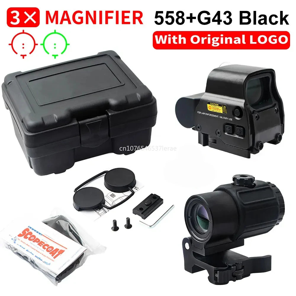 558 Holographic Red Dot Sight For G43 G33 With Magnifier