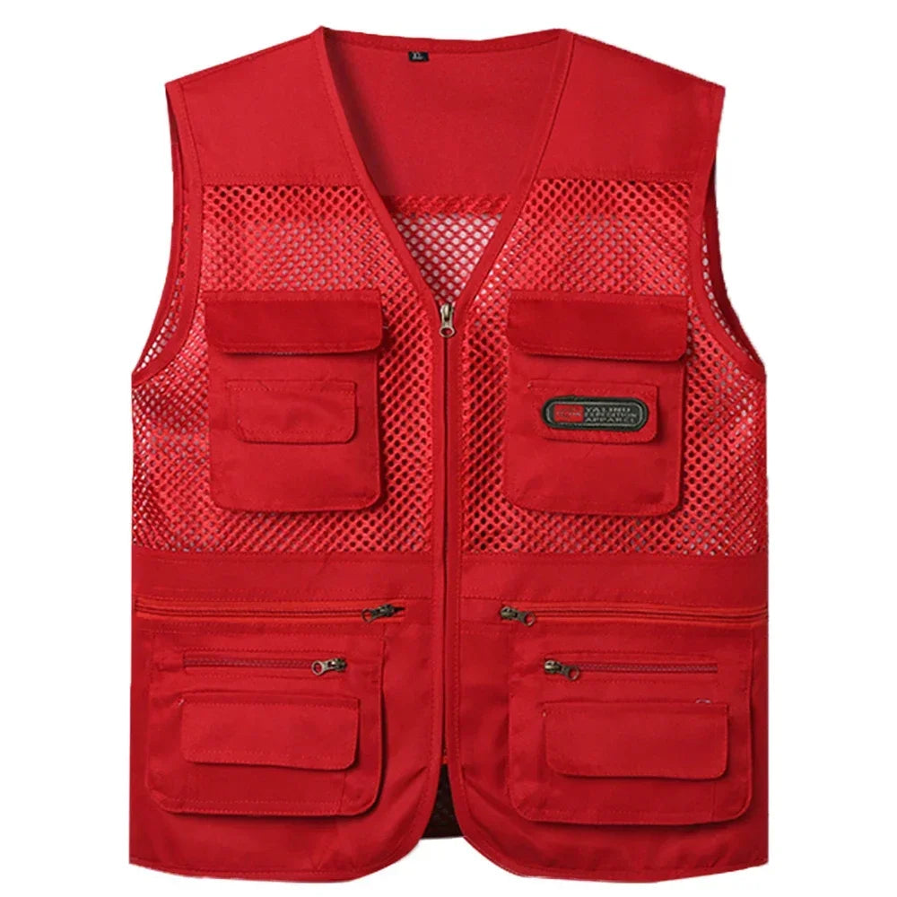 Lightweight Mesh Vest With Multi Pocket For Photography And Outdoor