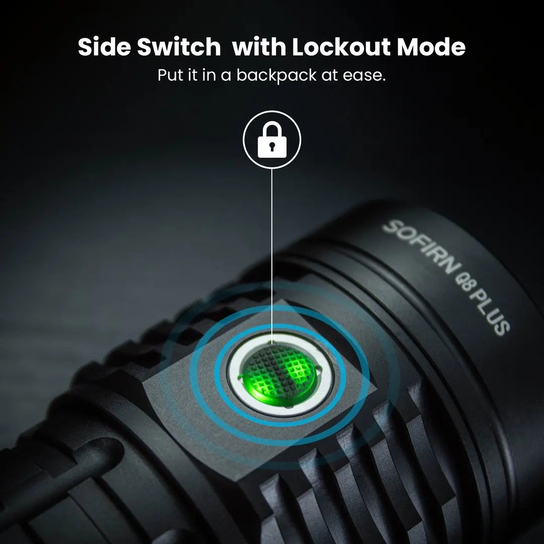 Sofirn Q8 Plus 16000 Lumen USB C Rechargeable Anduril 2.0 Flashlight